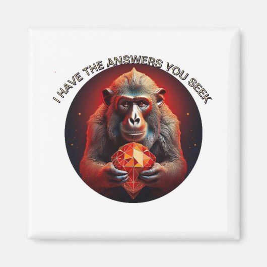 お尋ねの答えが伺える マグネット (正面)