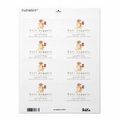 お尻おもしろいナゲットファームコップ卵カートンラベル ラベル (フルシート)