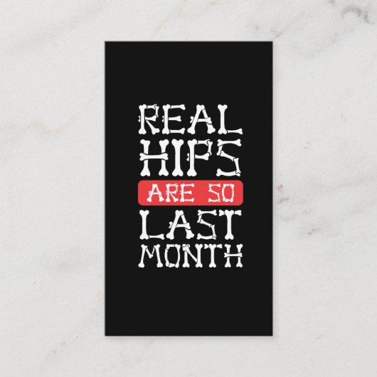 お尻おもしろい交換骨手術の回復 名刺 (正面)