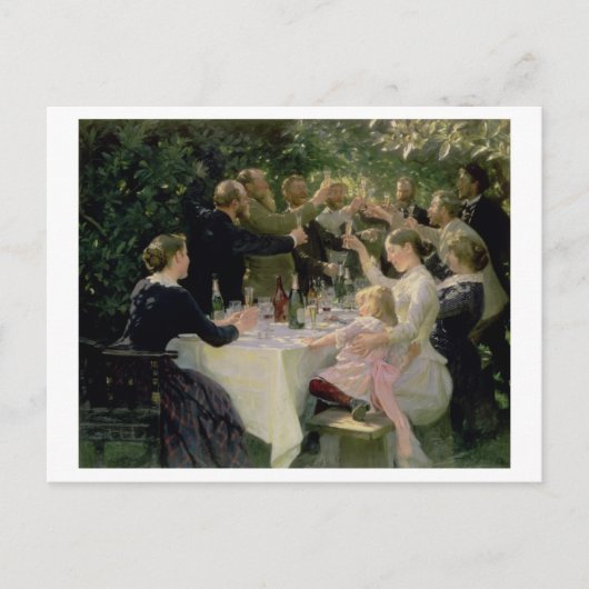 お尻お尻の万歳!Skagen, 1888 インビテーションポストカード (正面)