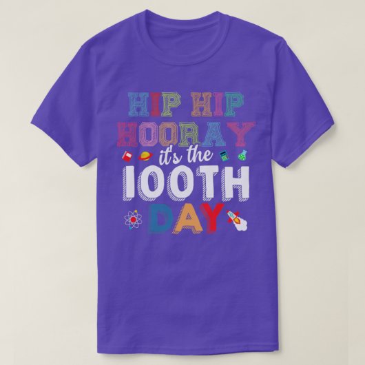 お尻お尻は学校の100日目に戻る Tシャツ (デザイン正面)