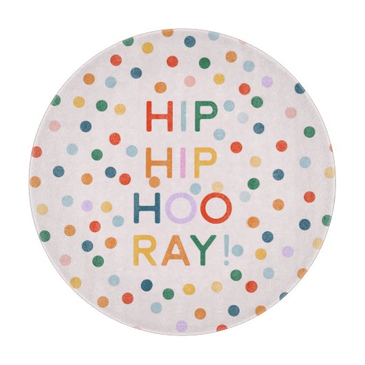 お尻お尻フーレイバースデーパーティーおめでとう カッティングボード (正面)