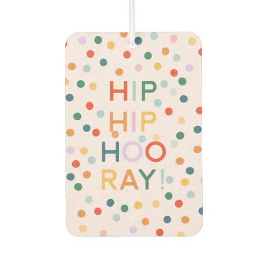 お尻お尻フーレイバースデーパーティーおめでとう カーエアーフレッシュナー (正面)