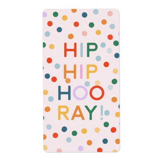 お尻お尻フーレイバースデーパーティーおめでとう ラベル (正面)