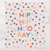 お尻お尻フーレイバースデーパーティーおめでとう ワインラベル (シングルラベル)