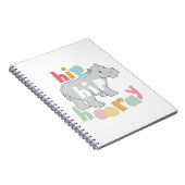 お尻お尻ホレイグレイスケッチかわいいアニマルアート ノートブック (右側)