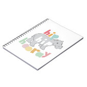 お尻お尻ホレイグレイスケッチかわいいアニマルアート ノートブック (左側)