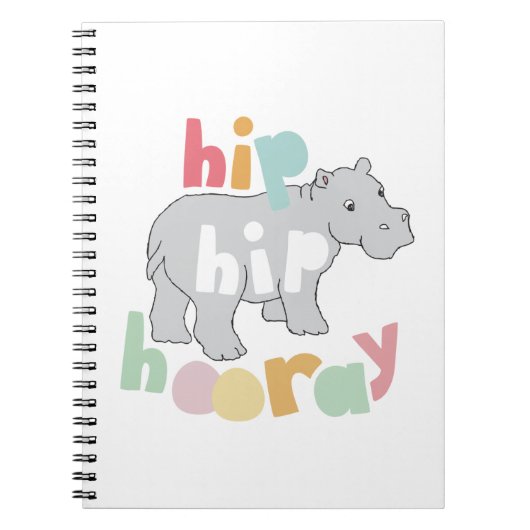 お尻お尻ホレイグレイスケッチかわいいアニマルアート ノートブック (正面)