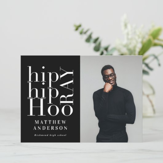 お尻お尻ホレイフォト卒業パーティー招待状 案内状 (スタンド正面)