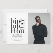 お尻お尻ホレイフォト卒業パーティー招待状 案内状 (正面)