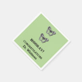 お尻お尻ホレーパーソナライズされた卒業ナプキン スタンダードカクテルナプキン (角)