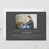 お尻お尻ホレー写真卒業パーティー数々の写真 案内状 (裏面)