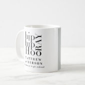 お尻お尻ホレー写真卒業パーティー コーヒーマグカップ (正面左)