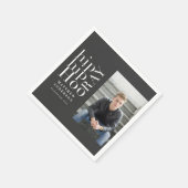 お尻お尻ホレー写真卒業パーティー スタンダードカクテルナプキン (角)