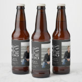 お尻お尻ホレー写真卒業パーティー ビールラベル (ボトル)