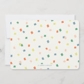 お尻お尻ホレー誕生日招待状 – コバルト 招待状 (裏面)