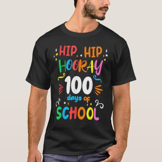お尻お尻ホレー100th Day Of School 100日ティーチ Tシャツ (正面)