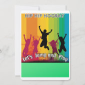 お尻お尻ホレー！バウンス：トランポリン公園 招待状 (裏面)