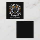 お尻お尻ホーおもしろいレーお尻交換手術 スクエア名刺 (正面/裏面)