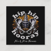 お尻お尻ホーおもしろいレーお尻交換手術 スクエア名刺 (正面)