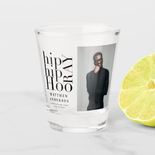 お尻お尻ホーレー写真卒業パーティー  ショットグラス (正面)