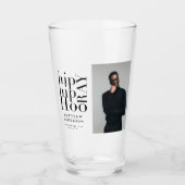 お尻お尻ホーレー写真卒業パーティー タンブラーグラス (正面)