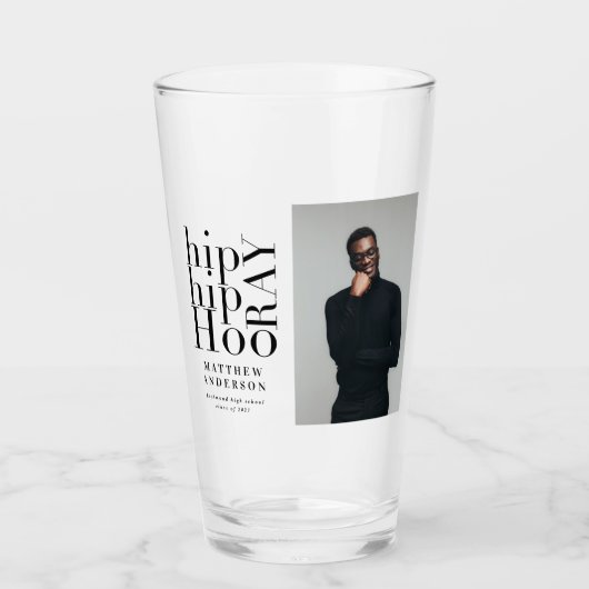 お尻お尻ホーレー写真卒業パーティー タンブラーグラス (正面)