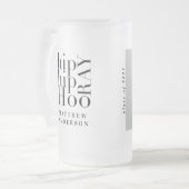 お尻お尻ホーレー写真卒業パーティー フロストグラスビールジョッキ (正面左)