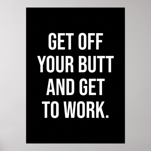 お尻から離れる – ジム、ハッスル、成功 ポスター (正面)