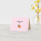 「お尻がかわいい」バレンタイン・記念日・誕生日 カード (黄色い花)