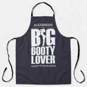 お尻が大きいのが好きな人 黒が好き エプロン (正面)