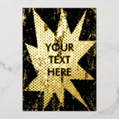 お尻とグレンギースターバストゴールデンフォイル招待状 箔招待状 (正面)