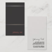 お尻とシンプルブラック名刺 名刺 (正面/裏面)