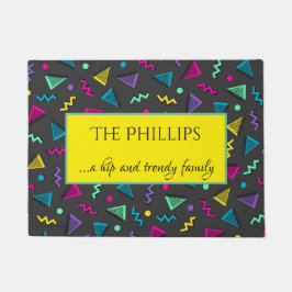 お尻とトレンディー80sスタイルレトロへようこそ ドアマット