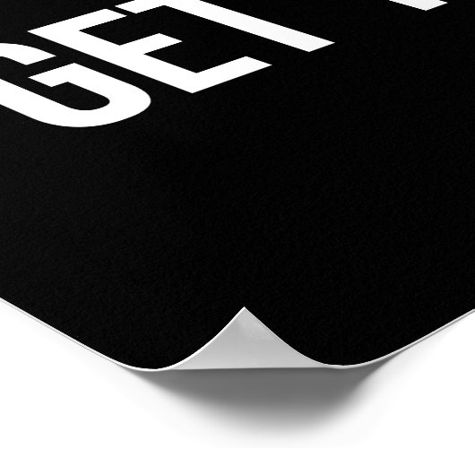 お尻と仕事から離れる – ジム、喧騒、成功 ポスター (角)