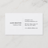 お尻と素朴矢印のロゴと手書き文字 名刺 (裏面)