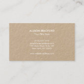 お尻と素朴矢印のロゴKraft II 名刺 (裏面)