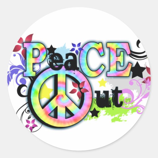 お尻とGroovy PeaCE OUT ラウンドシール (正面)