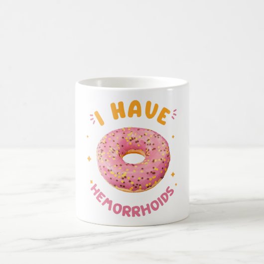 お尻にできものができちゃった コーヒーマグカップ (中央)