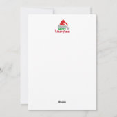 お尻にキスを メリークリスマス 面白いホリデーカード シーズンカード (裏面)