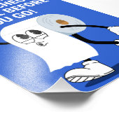 お尻に優しく – おもしろい Ballroom Reminder フォトプリント (角)