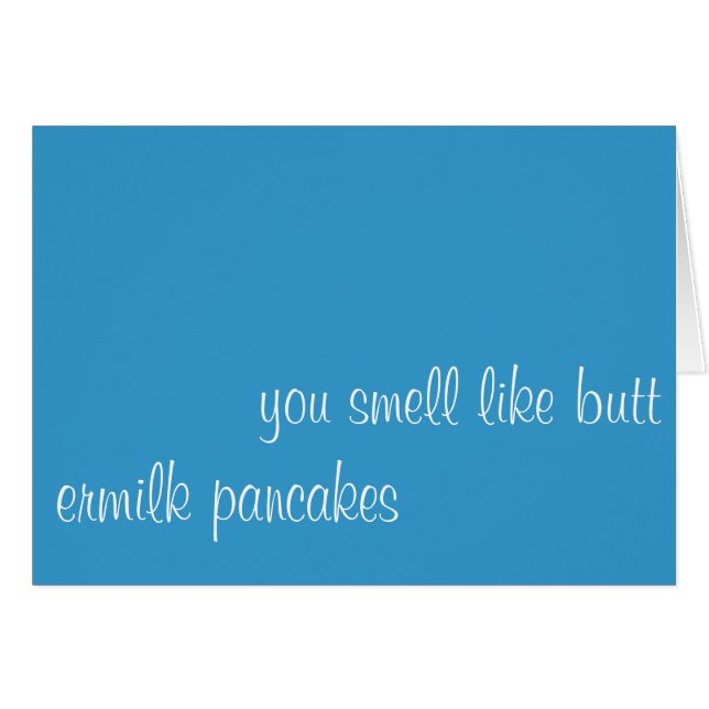 お尻のように臭いがします (正面横)