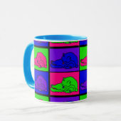 お尻のポップアートを舐めているCAT マグカップ (正面左)