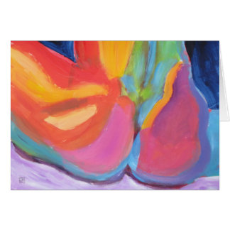 お尻の取り外しグリーティングカード