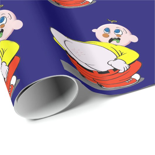 お尻の打撃を得ること! ラッピングペーパー (ロールコーナー)