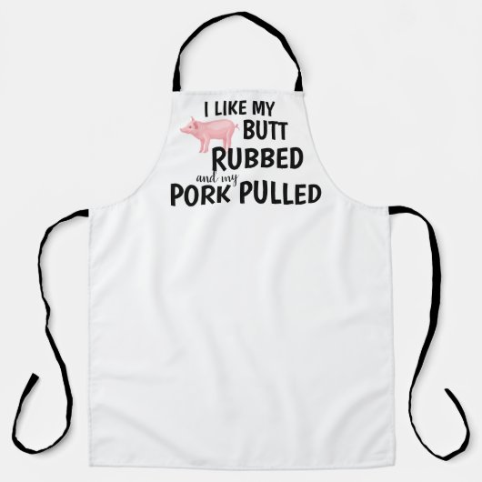 お尻の豚肉 エプロン (正面)