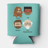 お尻の進化 – ヒッピーからお尻への置換 缶クーラー (正面)