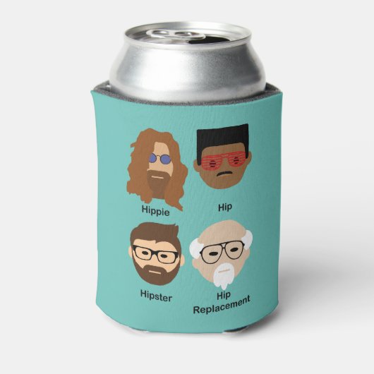 お尻の進化 – ヒッピーからお尻への置換 缶クーラー (缶裏面)