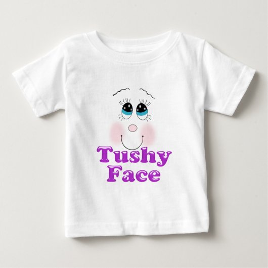 お尻の顔 ベビーTシャツ (正面)