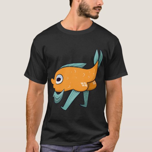 お尻の魚 Tシャツ (正面)